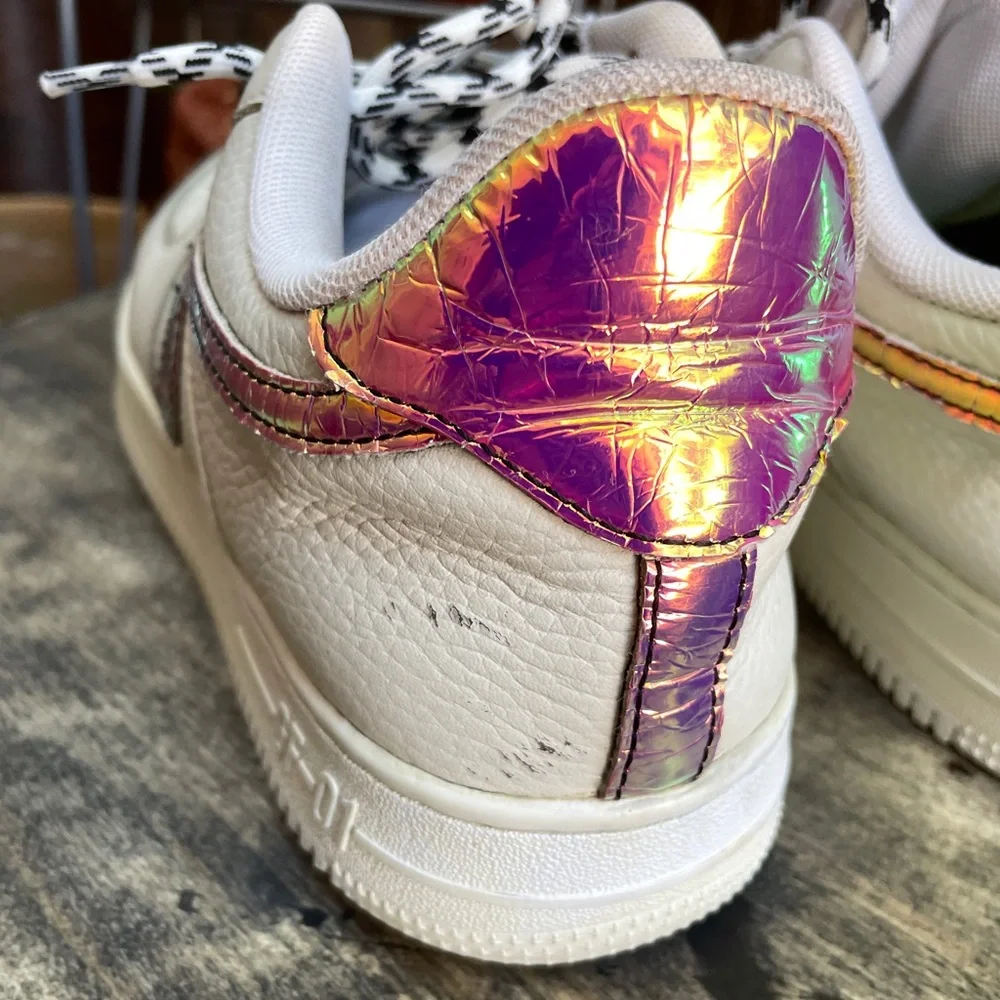 GF-01 by John Geiger 'White Pebbled Leather size 8 US - Picture 8 of 12